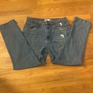 Blue boyfriend jeans